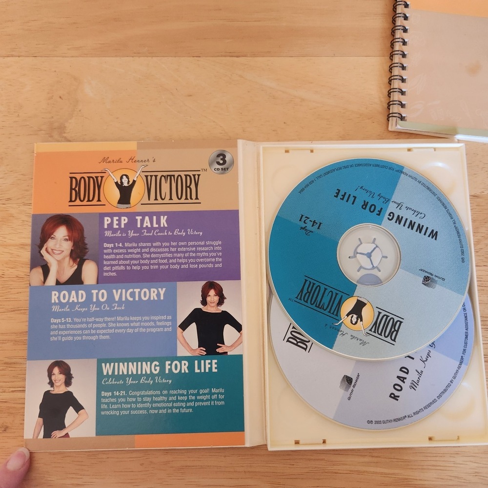 Marilu Henners 2003 Body Victory 3 Cd Set And Cookbook - Picture 4 of 7